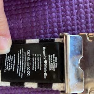 Brandy Melville plaid belt